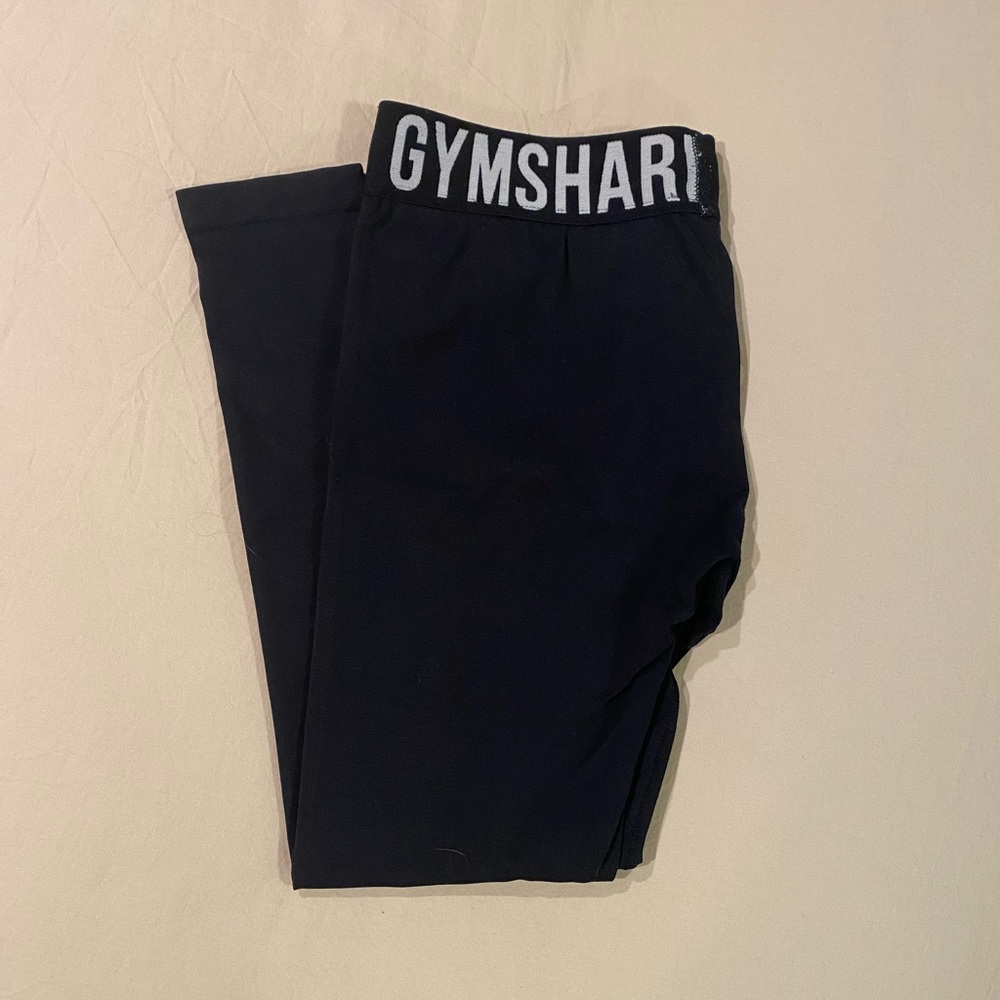 Gymshark Black Cropped Leggings Size Small